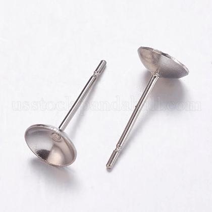 304 Stainless Steel Stud Earrings Findings US-STAS-K146-016-6mm-1