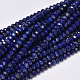 Faceted Rondelle Natural Lapis Lazuli Bead Strands US-G-F289-41A-1