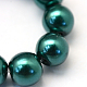 Baking Painted Pearlized Glass Pearl Round Bead Strands US-HY-Q330-8mm-79-3