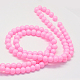 Baking Painted Glass Round Bead Strands US-DGLA-Q020-8mm-03-3