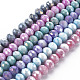 Opaque Baking Painted Glass Beads Strands US-EGLA-N006-010A-B-1