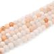 Natural Pink Aventurine Beads Strands US-G-Q462-6mm-13-5