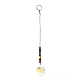 Chakra Heart Crystal Suncatcher Dowsing Pendulum Pendants US-PALLOY-JF00460-03-7
