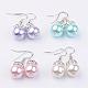 Glass Pearl Beads Dangle Earrings US-EJEW-JE02180-1