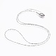 304 Stainless Steel Chain Necklaces US-NJEW-F248-06A-P-1