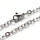 304 Stainless Steel Cable Chains Necklaces US-NJEW-O058-12P-1