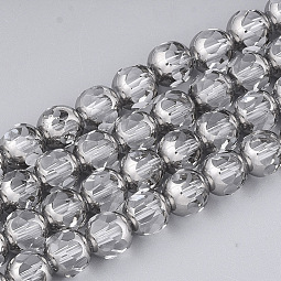 Electroplate Glass Beads Strands US-EGLA-T019-02I