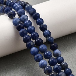 Natural Sodalite Round Beads Strands US-G-E329-8mm-39