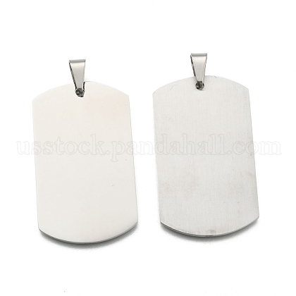 201 Stainless Steel Stamping Blank Tag Pendants US-STAS-O044-P122-1
