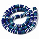 Handmade Polymer Clay Beads Strands US-CLAY-R089-6mm-138-3