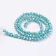 Electroplate Glass Beads Strands US-GLAA-F001-6x4mm-MAB-2