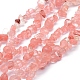 Cherry Quartz Glass Beads Strands US-G-P332-05-1