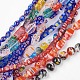 Handmade Millefiori Glass Beads Strands US-LK-F011-01-1