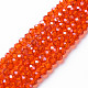 Electroplate Glass Beads Strands US-EGLA-T025-01A-2