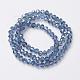 Electroplate Transparent Glass Beads Strands US-EGLA-A034-T10mm-S09-2