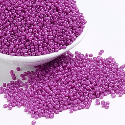 Baking Paint Glass Seed Beads US-SEED-S001-K21