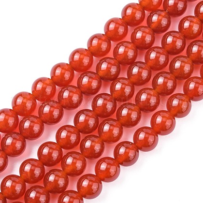 Natural Carnelian Beads Strands US-G-C076-8mm-2A-1