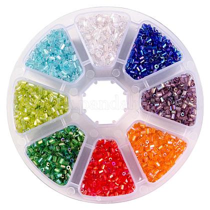 Mixed 11/0 Two Cut Glass Seed Beads US-SEED-PH000101-1