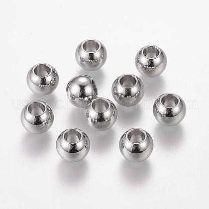 304 Stainless Steel European Beads US-STAS-E034-1-1