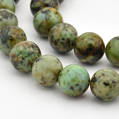 Round Natural African Turquoise(Jasper) Bead Strands US-G-D626-8mm-1