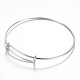 Adjustable 304 Stainless Steel Expandable Bangle Making US-BJEW-G515-02P-1