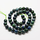 Natural Chrysocolla and Lapis Lazuli Beads Strands US-G-P281-03-8mm-2