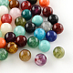 Round Imitation Gemstone Acrylic Beads US-OACR-R029-12mm-M-1