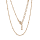 Long-Lasting Plated Brass Cable Chain Necklaces US-X-NJEW-K112-09G-NF-1