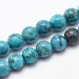 Natural Marble Beads Strands US-G-K211-8mm-E