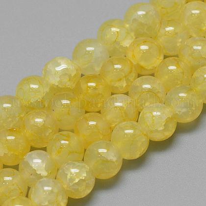 Glass Beads Strands US-DGLA-S115-10mm-YS36-1
