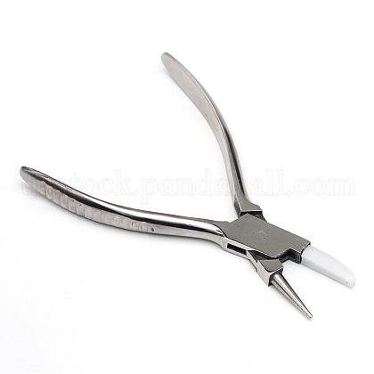 Steel Round Nose and Flat Nylon Jaw Pliers US-PT-Q006-02-1