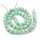 Natural Myanmar Jade/Burmese Jade Beads Strands US-G-T064-22-6mm-2