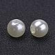 Creamy White Round Chunky Imitation Loose Acrylic Pearl Beads US-X-PACR-6D-12-2