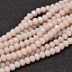 Faceted Rondelle Glass Beads Strands US-GLAA-I033-6mm-17-1