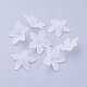 Clear Frosted Acrylic Flower Beads US-X-PL594-11-2