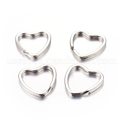Heart Iron Split Key Rings US-X-E564-2