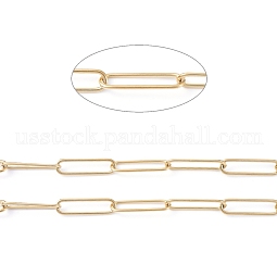 304 Stainless Steel Paperclip Chains US-CHS-L022-02C-G