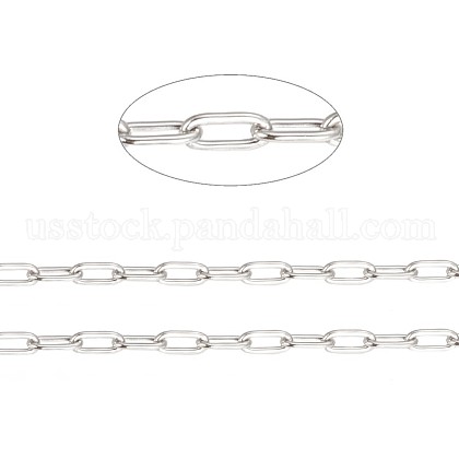304 Stainless Steel Paperclip Chains US-CHS-F010-01A-P-01-1
