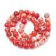 Dyed Natural Crackle Agate Beads Strands US-G-T100-03C-3