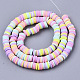 Handmade Polymer Clay Beads Strands US-CLAY-R089-6mm-087-2