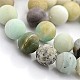 Natural Frosted Flower Amazonite Round Beads US-G-D616-8mm-1