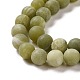 Round Frosted Natural TaiWan Jade Bead Strands US-G-M248-8mm-02-10