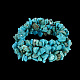 Natural Turquoise Chips Stretch Bracelets US-BJEW-BB16541-E-2