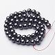 Non-Magnetic Synthetic Hematite Beads Strands US-G-H1623-8mm-1-2