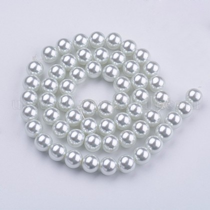 Glass Pearl Beads Strands US-HY-10D-B01-1