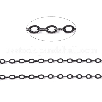 304 Stainless Steel Textured Cable Chains US-CHS-H007-05EB-1