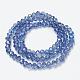 Electroplate Glass Beads Strands US-EGLA-A034-T8mm-I12-2