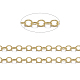 Brass Flat Oval Cable Chains US-CHC025Y-G-1