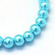 Baking Painted Pearlized Glass Pearl Round Bead Strands US-HY-Q330-8mm-48-2