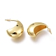 Brass Half Hoop Earrings US-EJEW-H104-18G-2